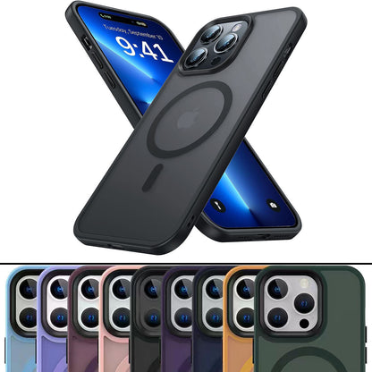 Hülle Für Iphone 16 15 14 13 12 11 Pro Max TPU Magsafe Handy Case Display Schutz