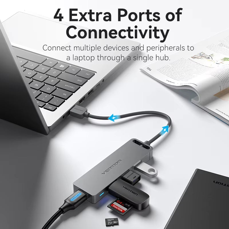 USB Hub High Speed 4 Ports Multi USB 3.0 to USB 3.0 Hub Splitter Adapter for Macbook Pro Ipad Pro Xiaomi Lenovo USB Hub