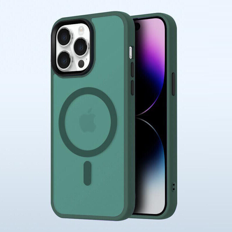 Hülle Für Iphone 16 15 14 13 12 11 Pro Max TPU Magsafe Handy Case Display Schutz