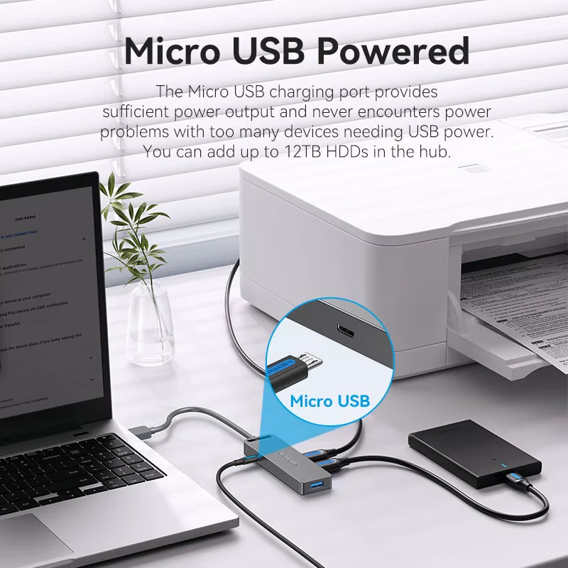 USB Hub High Speed 4 Ports Multi USB 3.0 to USB 3.0 Hub Splitter Adapter for Macbook Pro Ipad Pro Xiaomi Lenovo USB Hub
