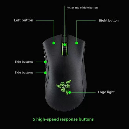 Deathadder Viper Standard Edition 6400 Wired Gaming Mouse New Esports LOL