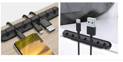 Kabelhalter Organizer PC Ladekabel Halter Schreibtisch Auto Kabel Management