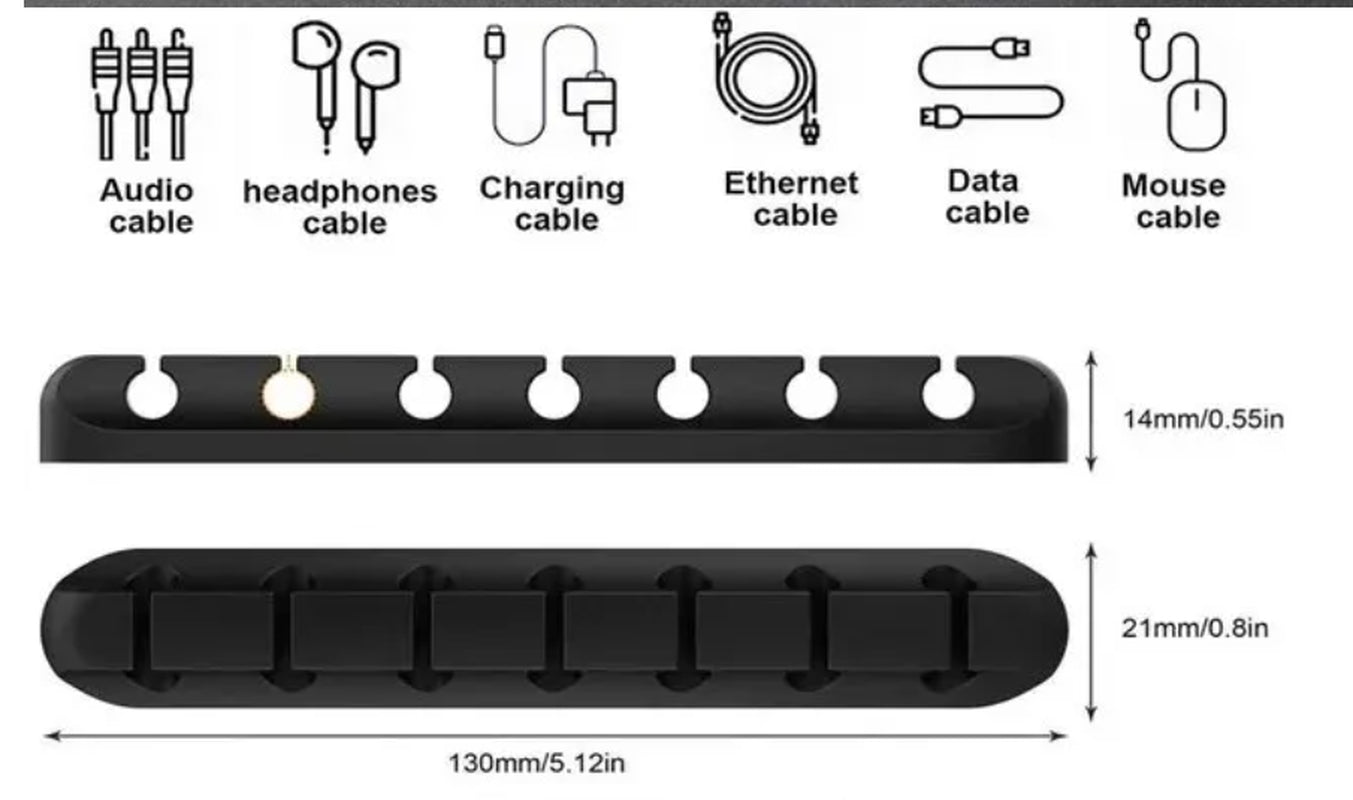 Kabelhalter Organizer PC Ladekabel Halter Schreibtisch Auto Kabel Management