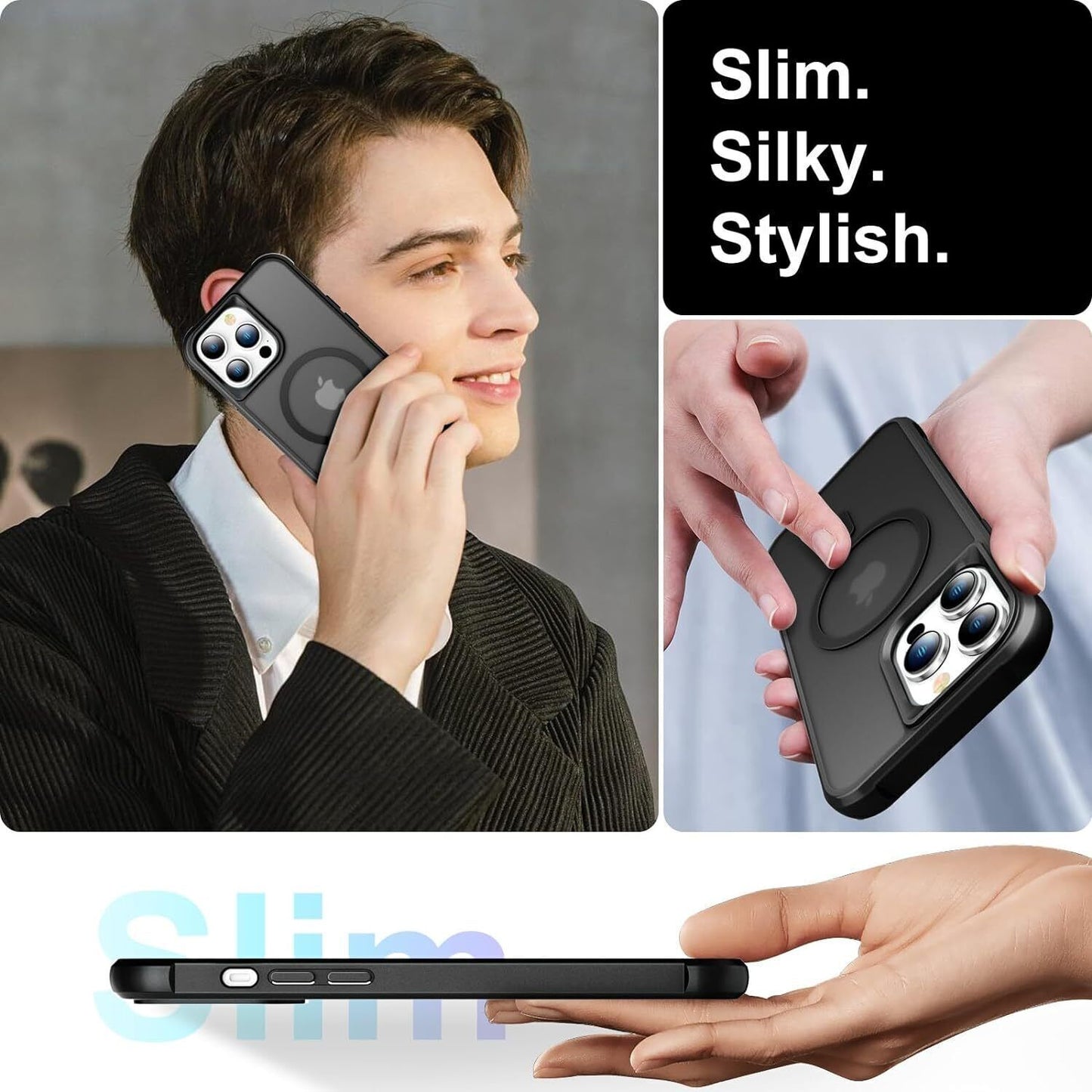 Hülle Für Iphone 16 15 14 13 12 11 Pro Max TPU Magsafe Handy Case Display Schutz